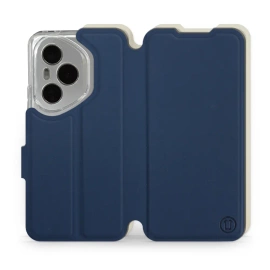 Etui Soft Touch do Huawei Honor 400 Pro - wzór Głęboki granat z platyną