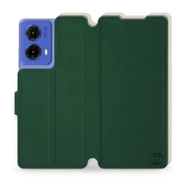 Etui Soft Touch do Motorola Moto G85 5G - wzór Miejska zieleń z platyną