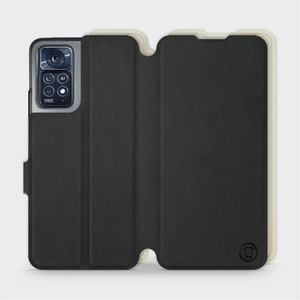 Etui Soft Touch do Xiaomi Redmi Note 11 Pro 5G - wzór Satynowa czerń z platyną