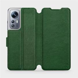 Etui ze skóry naturalnej do Xiaomi 12S - wzór Green Leather