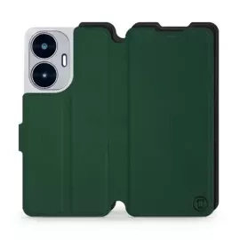 Etui Soft Touch do Realme C55 - wzór Miejska zieleń z czernią