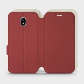 Etui Soft Touch do Samsung Galaxy J5 2017 - wzór Zachodząca czerwień z platyną