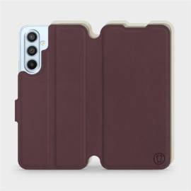 Etui Soft Touch do Samsung Galaxy A54 - wzór Matowy burgund z platyną