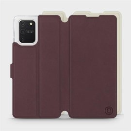 Etui Soft Touch do Samsung Galaxy S10 Lite - wzór Matowy burgund z platyną