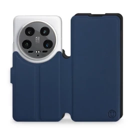Etui Soft Touch do Xiaomi 14 Ultra 5G - wzór Głęboki granat z czernią
