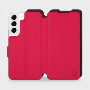 Etui Soft Touch do Samsung Galaxy S22 - wzór Żywa czerwień z czernią