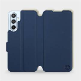 Etui Soft Touch do Samsung Galaxy A54 - wzór Głęboki granat z platyną