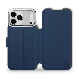 Etui Soft Touch do Apple iPhone 17 Pro Max - wzór Głęboki granat z platyną
