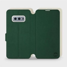 Etui Soft Touch do Samsung Galaxy S10e - wzór Miejska zieleń z platyną