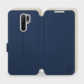 Etui Soft Touch do Xiaomi Redmi 9 - wzór Głęboki granat z platyną