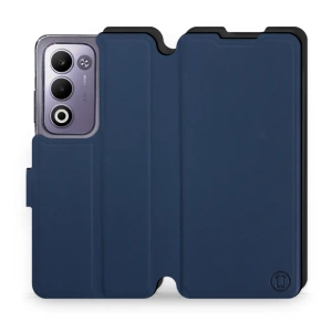 Etui Soft Touch do OPPO A5m - wzór Głęboki granat z czernią