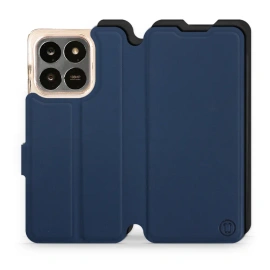 Etui Soft Touch do Huawei Honor X7d - wzór Głęboki granat z czernią