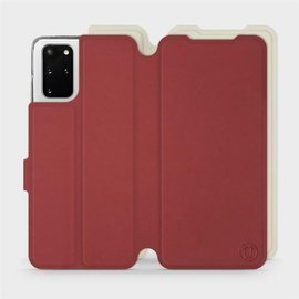 Etui Soft Touch do Samsung Galaxy S20 Plus - wzór Zachodząca czerwień z platyną