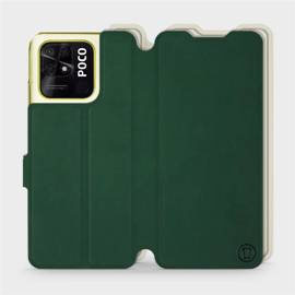 Etui Soft Touch do Xiaomi POCO C40 - wzór Miejska zieleń z platyną