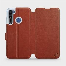 Etui do HTC Desire 20 Pro - wzór Brown&Gray