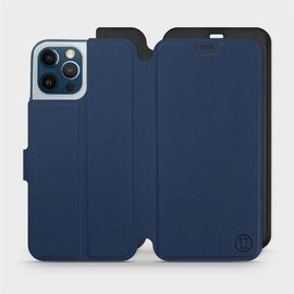 Etui Soft Touch do Apple iPhone 12 Pro Max - wzór Głęboki granat z czernią