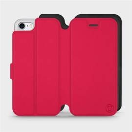 Etui Soft Touch do Apple iPhone 8 - wzór Żywa czerwień z czernią