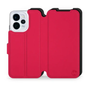 Etui Soft Touch do OPPO Reno 15 - wzór Żywa czerwień z czernią