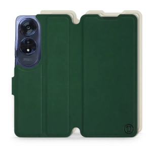 Etui Soft Touch do OPPO A60 - wzór Miejska zieleń z platyną