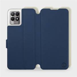 Etui Soft Touch do Realme 8i - wzór Głęboki granat z platyną