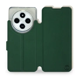 Etui Soft Touch do Xiaomi Redmi 14C - wzór Miejska zieleń z platyną