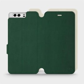 Etui Soft Touch do Huawei P10 - wzór Miejska zieleń z platyną