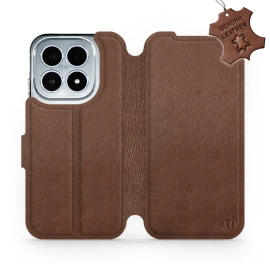 Etui ze skóry naturalnej do Xiaomi 17 - wzór Brown Leather