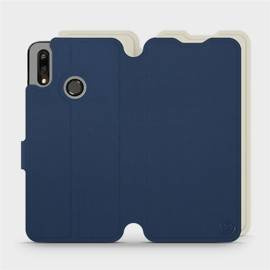 Etui Soft Touch do Huawei P Smart 2019 - wzór Głęboki granat z platyną