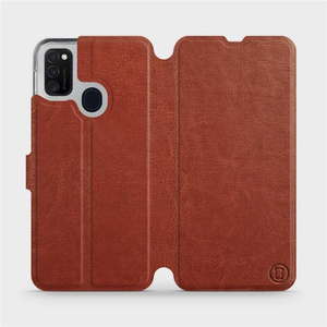 Etui do Samsung Galaxy M21 - wzór Brown&Orange