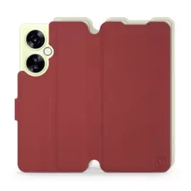 Etui Soft Touch do OnePlus Nord CE 3 Lite 5G - wzór Zachodząca czerwień z platyną