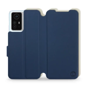 Etui Soft Touch do Xiaomi Redmi Note 12S - wzór Głęboki granat z platyną