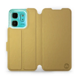 Etui do Infinix HOT 50i - wzór Gold&Gray