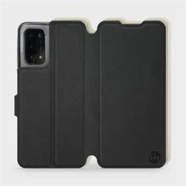 Etui Soft Touch do OPPO A54 5G - wzór Satynowa czerń z platyną
