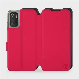 Etui Soft Touch do Xiaomi POCO M3 Pro 5G - wzór Żywa czerwień z czernią