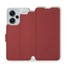 Etui Soft Touch do Xiaomi Redmi Note 13 PRO Plus - wzór Zachodząca czerwień z platyną