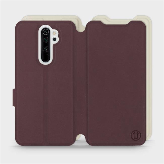 Etui Soft Touch do Xiaomi Redmi Note 8 Pro - wzór Matowy burgund z platyną