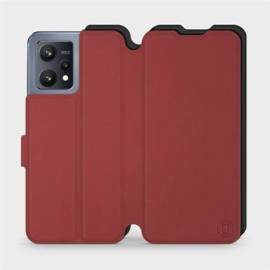 Etui Soft Touch do Realme 9 - wzór Zachodząca czerwień z czernią