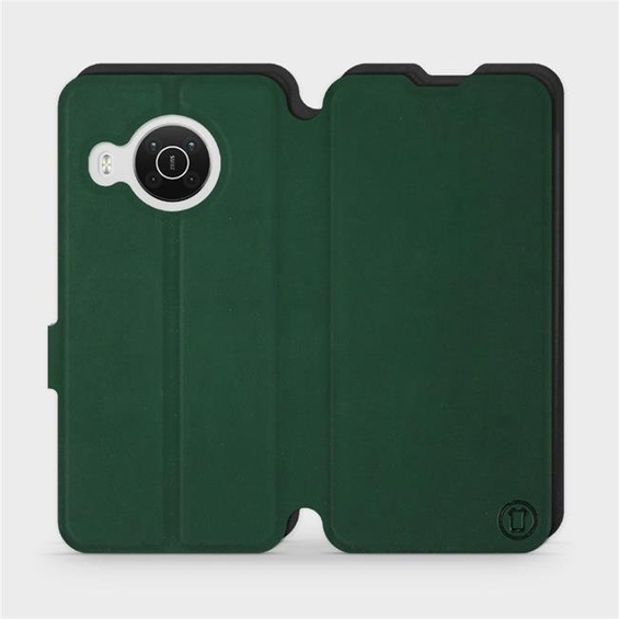 Etui Soft Touch do Nokia X20 - wzór Miejska zieleń z czernią