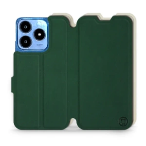 Etui Soft Touch do Realme C63 - wzór Miejska zieleń z platyną