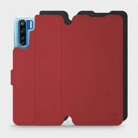 Etui Soft Touch do OPPO A91 - wzór Zachodząca czerwień z czernią
