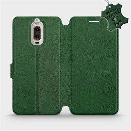 Etui ze skóry naturalnej do Huawei Mate 9 Pro - wzór Green Leather