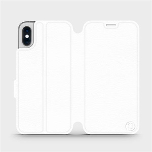 Etui do Apple iPhone XS - wzór White&Orange