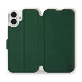 Etui Soft Touch do Apple iPhone 16 Plus - wzór Miejska zieleń z platyną