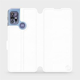 Etui do Motorola Moto G30 - wzór White&Orange