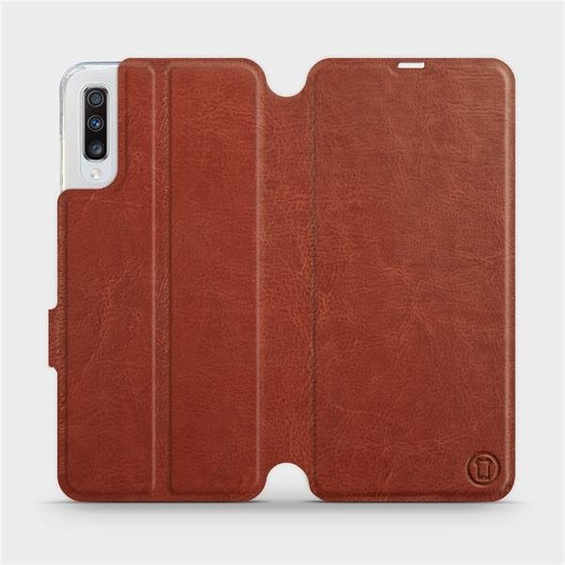 Etui do Samsung Galaxy A70 - wzór Brown&Orange