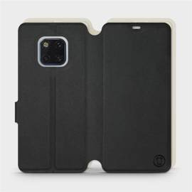 Etui Soft Touch do Huawei Mate 20 Pro - wzór Satynowa czerń z platyną