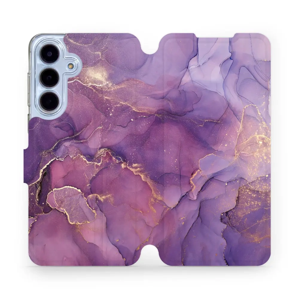 Mobiwear Book, Displayschutz, magnetischer Verschluss, Silikoneinlage, Schutz, Violett