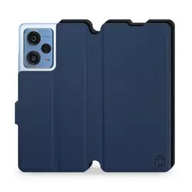 Etui Soft Touch do Xiaomi Redmi Note 12 Pro Plus 5G - wzór Głęboki granat z czernią