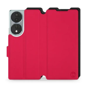 Etui Soft Touch do Huawei Honor 70 - wzór Żywa czerwień z czernią