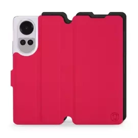 Etui Soft Touch do OPPO Reno 10 Pro 5G - wzór Żywa czerwień z czernią